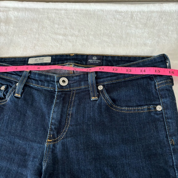 AG The Stilt Cigarette Leg Jeans Dark Wash Size 28R - Picture 9 of 13